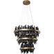 Icarus LED Matte Black / Gold / Silver Chandelier Ceiling Light, Small